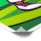 Golfer and Found Ball - Golfer Art Print Poster (Ecke)