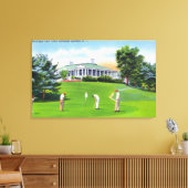 Golfer auf McGregor Golf Links Szene Leinwanddruck (Insitu (Wohnzimmer))