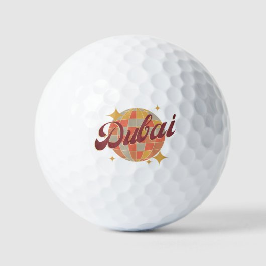 Golfer aus Dubai Golfball (Vorderseite)