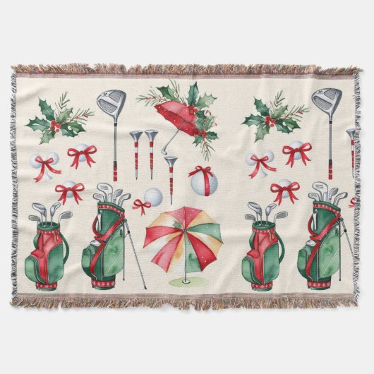 Golfer-Ausstattung Weihnachtsdekoration Decke (Vorderseite)