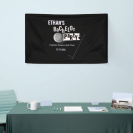 Golfer Bachelor Party Golf im Freien Klassisches W Banner