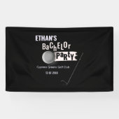 Golfer Bachelor Party Golf im Freien Klassisches W Banner (Horizontal)