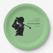 Golfer Bachelor Party Golftrip Classic Stilvoll Pappteller (Vorderseite)