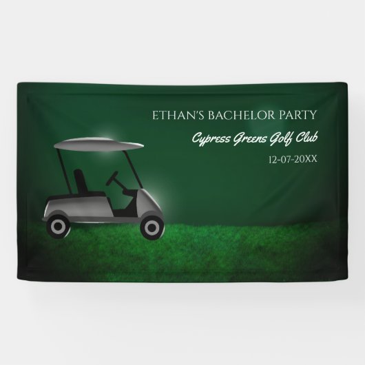 Golfer-Bachelor-Party - Green Golf carb - Golfspie Banner (Horizontal)