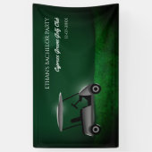 Golfer-Bachelor-Party - Green Golf carb - Golfspie Banner (Vertikal)