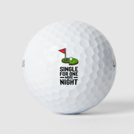 Golfer Bachelor Party Single noch eine Nacht Golfball