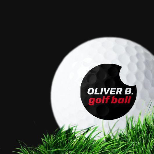 Golfer-Ball für moderne Schwarze Logos Golfball