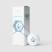 Golfer Ball mit Name und Nummer Eins (Verpackung)