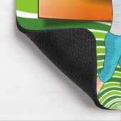 Golfer Balls Green Stripe Mouse Pad! Mouse Pad Mousepad (Ecke)