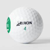 Golfer Balls Grünes Logo Alter und Initialen Golfball (Logo)
