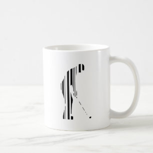 GOLFER BAR CODE Golf Golfen Sportmuster Design Kaffeetasse