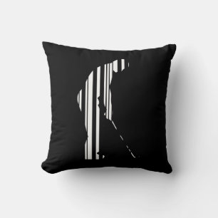 GOLFER BAR CODE Golf Golfen Sportmuster Design Kissen