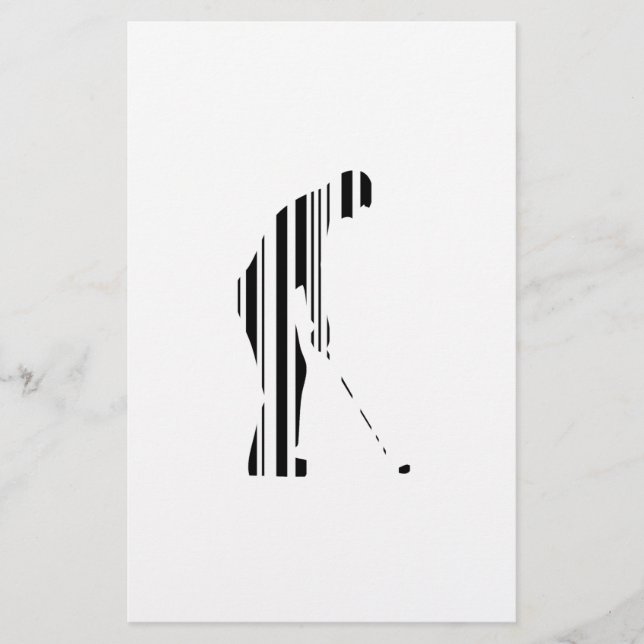 GOLFER BAR CODE Golf Golfsport Design (Vorderseite)
