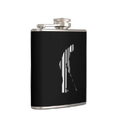 GOLFER BAR CODE Golf Golfsport Design Flachmann (Rechts)