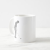 GOLFER BAR CODE Golf Golfsport Design Kaffeetasse (Vorderseite Links)