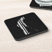 GOLFER BAR CODE Golf Golfsport Design Untersetzer (Linke Seite)
