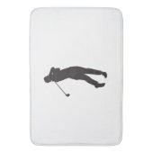Golfer Bath Mat Badematte (Vorderseite Vertikal)