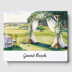 Golfer bei einer Hochzeit zum Thema "Grün" Gästebuch