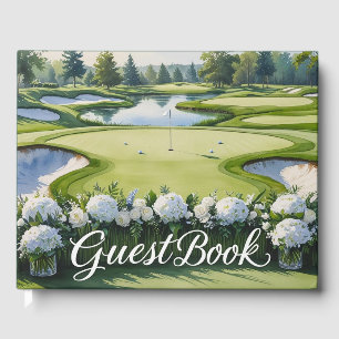 Golfer bei einer Hochzeit zum Thema "Grün" Gästebuch
