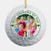 Golfer BEST GRANDMA NACH PAR Foto Custom Keramik Ornament (Vorne)