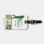 Golfer BEST GRANDPA PAR 3 Foto Personalisiert Gepäckanhänger (Vorderseite horizontal)