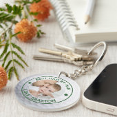 Golfer BEST VATER BY PAR Foto Personalisiert Schlüsselanhänger (Vorderseite rechts)