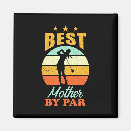 Golfer beste Mutter nach Par Magnet (Vorne)