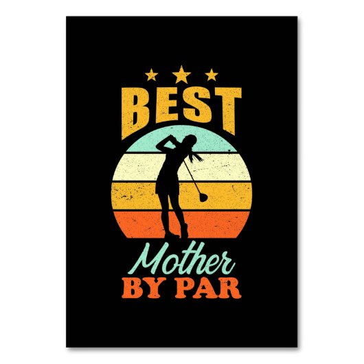 Golfer beste Mutter nach Par Tischnummer (Vorderseite)