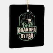 Golfer beste Opa nach Par Keramikornament (Rechts)