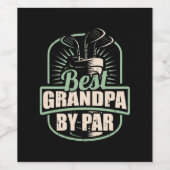 Golfer beste Opa nach Par Weinetikett (Einzelnes Label)