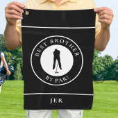 Golfer bester Bruder nach Par-Familie Monogramm Sc Golfhandtuch