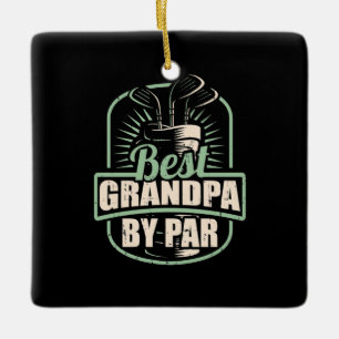 Golfer Bester Opa Nach Par Keramikornament