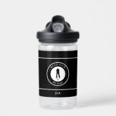 Golfer Bester Sohn per Pay Monogram Sport Black Go Trinkflasche (Vorne)