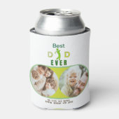 Golfer Bester Vater je Foto Collage Vatertag Dosenkühler (Kanne Vorderseite)
