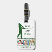 Golfer bester VATER NACH PAR 3 Foto Personalisiert Gepäckanhänger (Vorderseite vertikal)