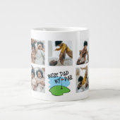 Golfer Bester Vater Par Golf Pub 7 Foto Jumbo-Tasse (Vorderseite)
