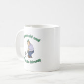 Golfer-Beutel zum 65. Geburtstag Kaffeetasse (Vorderseite Links)