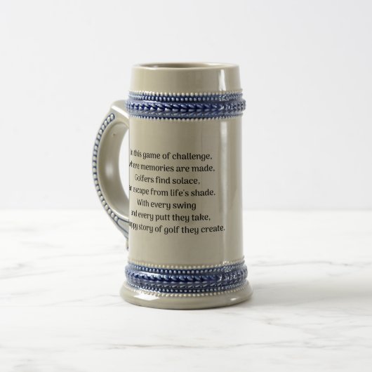 Golfer Bierglas (Vorderseite Links)