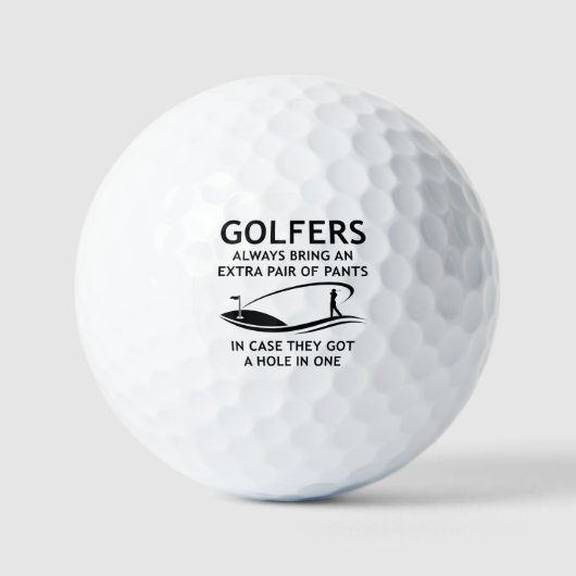 Golfer bringen immer ein zusätzliches Paar Golfball (Vorderseite)