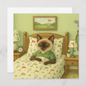 Golfer Cat schläft im golfmodisch gestalteten Schl (Vorne/Hinten)