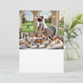 Golfer Cat Turnier Einladung (Stehend Vorderseite)