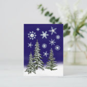 Golfer Christmas Feiertagspostkarte (Stehend Vorderseite)