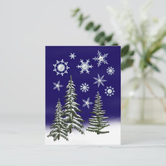 Golfer Christmas Feiertagspostkarte (Stehend Vorderseite)