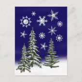 Golfer Christmas Feiertagspostkarte (Vorderseite)