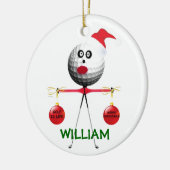 Golfer Christmas Keramik Ornament (Links)