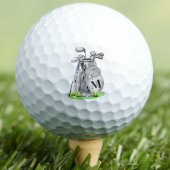 Golfer Classic Anfangsmonogramm Golfball