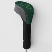 Golfer . Classic Golf-Player Mit Monogramm Golf Headcover (angewinkelt)