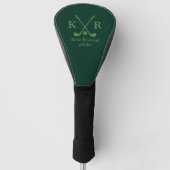 Golfer . Classic Golf-Player Mit Monogramm Golf Headcover (Vorderseite)