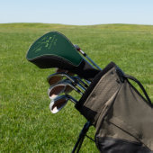 Golfer . Classic Golf-Player Mit Monogramm Golf Headcover (In SItu)