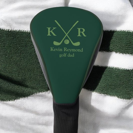 Golfer . Classic Golf-Player Mit Monogramm Golf Headcover